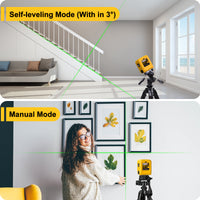 Professional 3D Green Cross Line Laser Level - Self-Leveling & High Visibility (LS-T6G)
